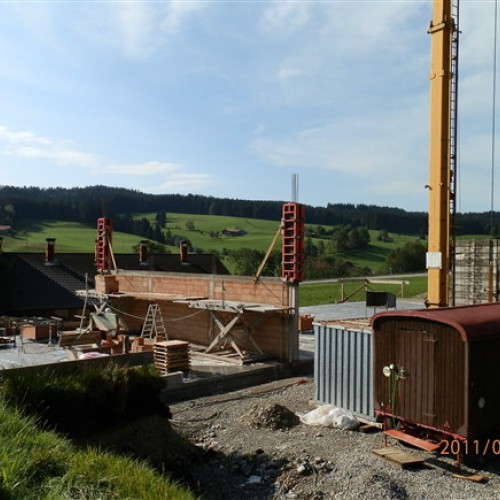 Baustelle Heizwerk – Außenansicht 2011