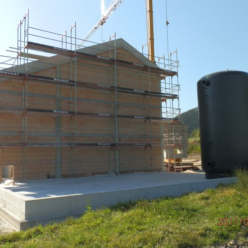 Kranarbeiten am Heizwerksbau 2011