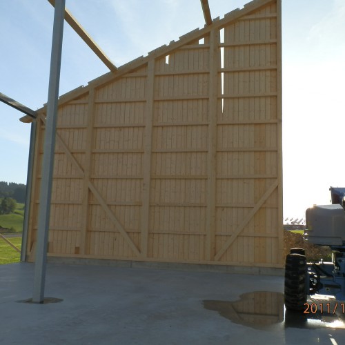 Dacharbeiten am Heizwerksbau 2011