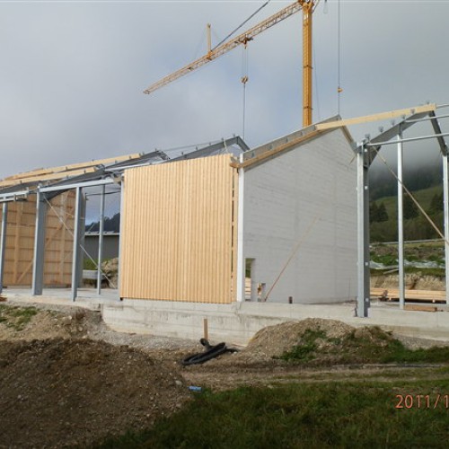 Fassade und Öffnungen am Heizwerk 2011