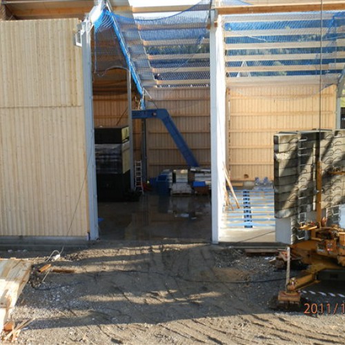 Dach- und Fassadenarbeiten am Heizwerk 2011