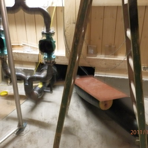 Montageabschluss im Heizwerk November 2011