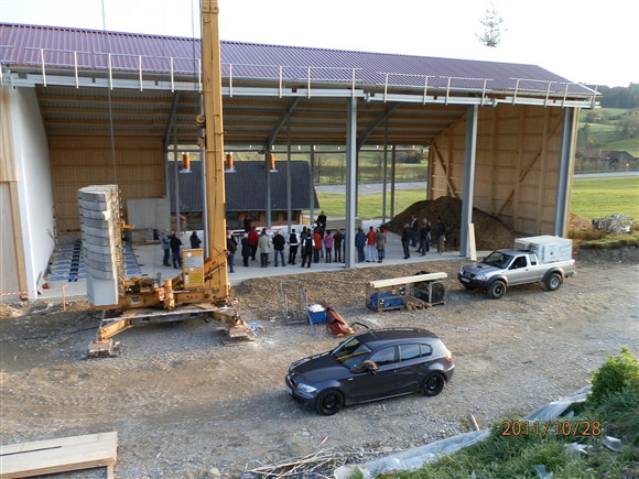 Hebauf-Feier am Heizwerk am 28. Oktober 2011