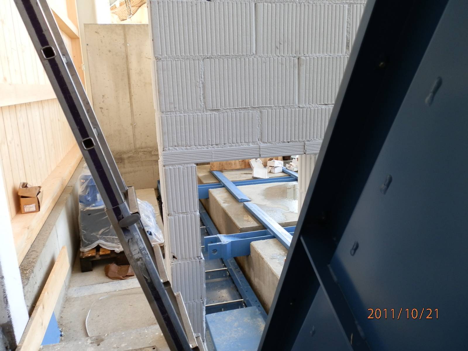 Bau der Hackschnitzelanlage in Weitnau