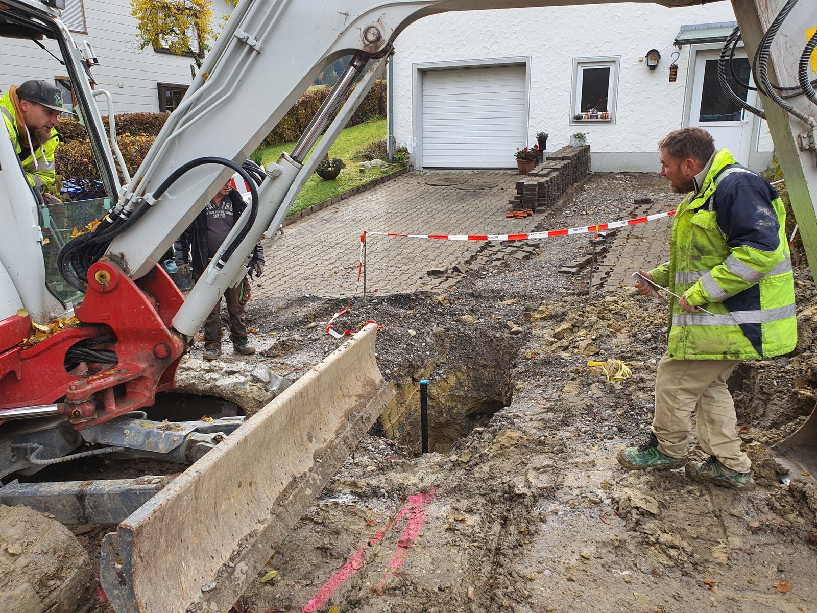 Wärmenetzbau in Weitnau 2021–22