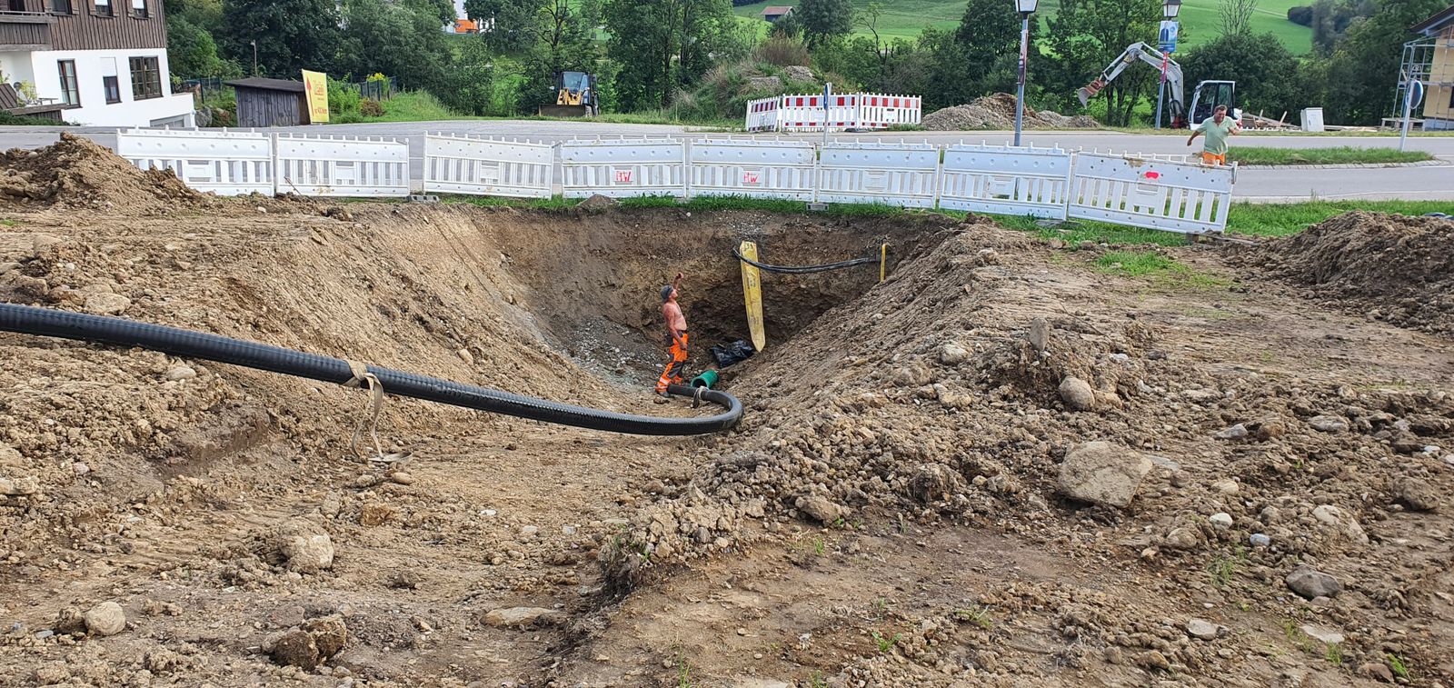 Leitungsverlegung im Ausbauabschnitt 2022–23