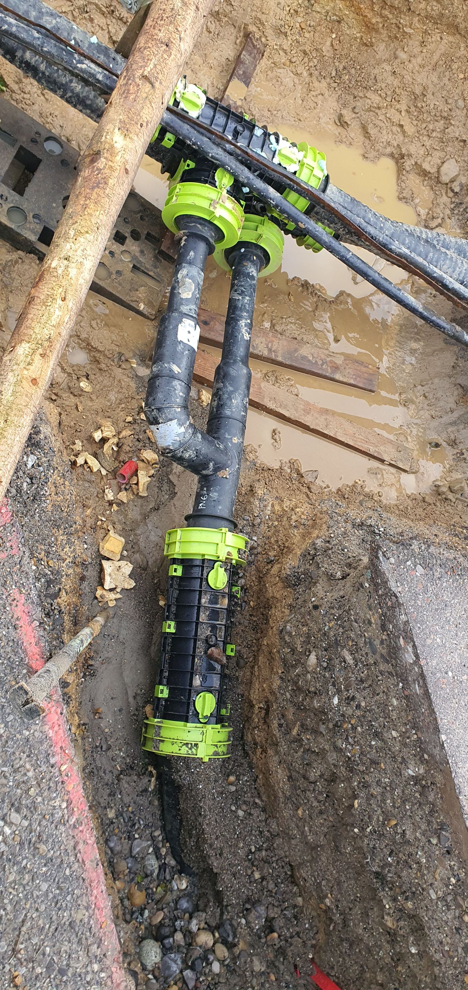 Bauarbeiten am Wärmenetz 2022–23 in Weitnau