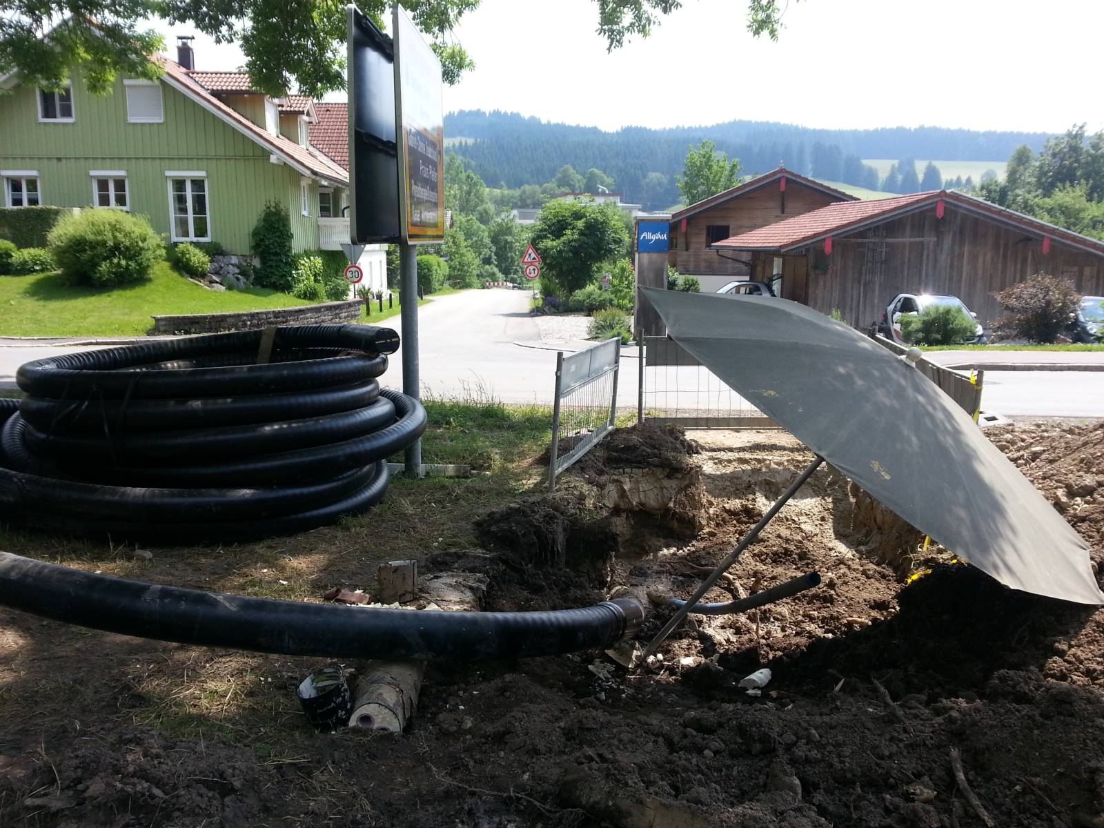 Anschluss der Firma Gabriel Chemie an das Wärmenetz 2013