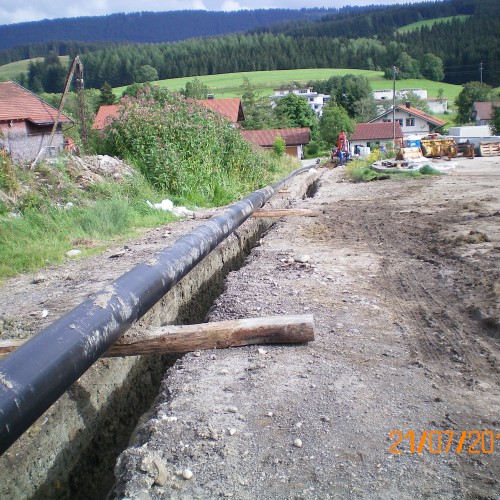 Erdarbeiten am Wärmenetz 2011