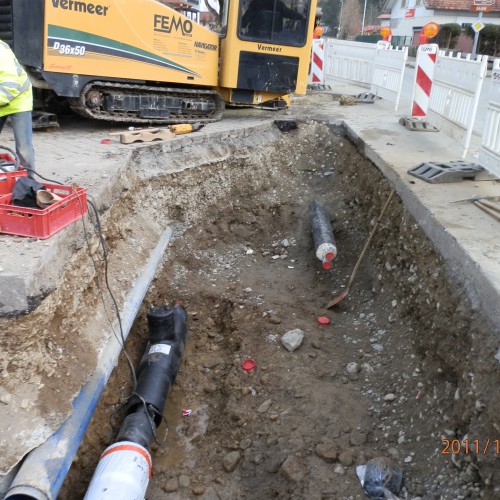 Leitungsbau an der Haupttrasse 2011