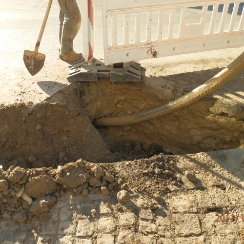 Verlegung der Wärmenetzleitung 2011